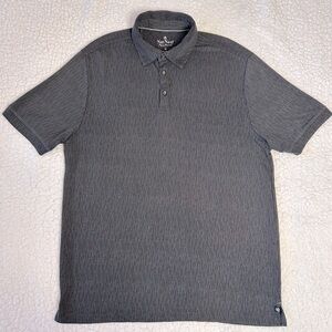 Nat Nast Luxury Originals Polo Shirt Men’s Size M Gray Textured Short Sleeve